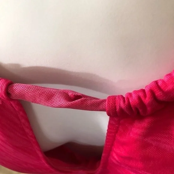 LAUREN Ralph Lauren Ombre Palm High Neck Ruched Halter Slimming Tankini Size 12 - Picture 16 of 16